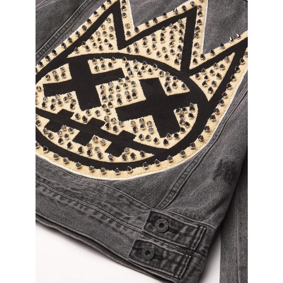 【並行輸入品】Cult of Individuality Men's Denim Jacket, Black Acid, Lの画像