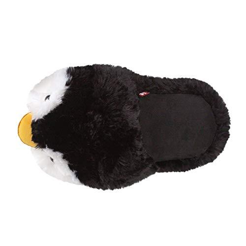 【並行輸入品】Everberry Fuzzy Penguin Slippers   Plush Black Animal House Shoe_7