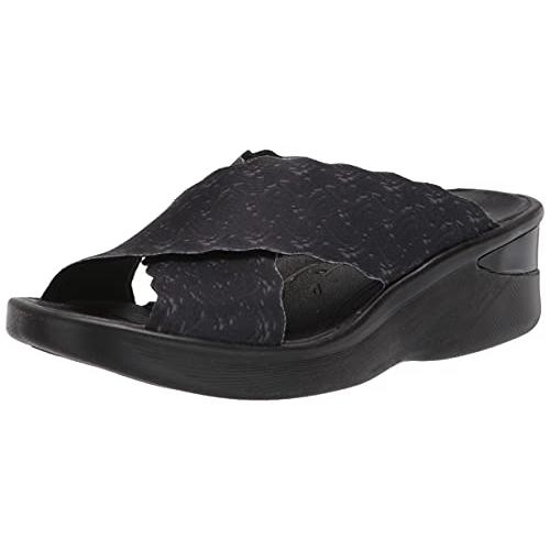 【並行輸入品】BZees レディース サハラスライド US サイズ: 24.5 カラー: ブラック BZees Womens Sahara Slの画像
