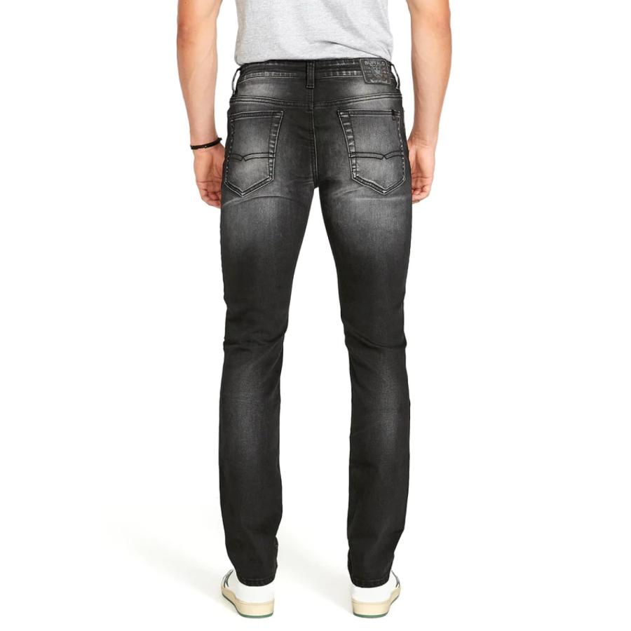 【並行輸入品】Buffalo David Bitton Men's Slim Ash Jeans， Dark and Sanded Black_3