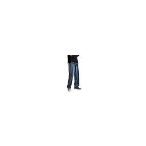 【並行輸入品】Andongnywell Men's Loose Straight Leg Jeans Baggy Straight Thick_2