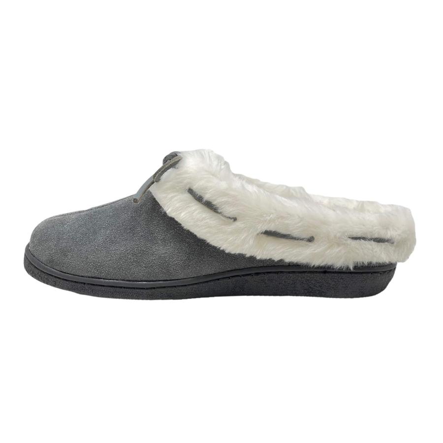 【並行輸入品】Clarks レディース オープンバック スエードレザー 快適 クロッグスリッパ JMS0404 暖かいプラッシュフェイクファ_6