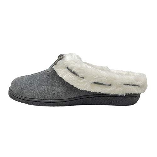 【並行輸入品】Clarks レディース オープンバック スエードレザー 快適 クロッグスリッパ JMS0404 暖かいプラッシュフェイクファ_7