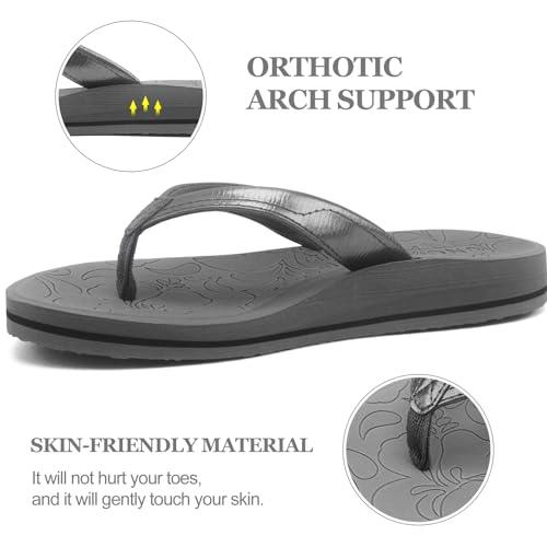 【並行輸入品】ONCAI Flip Flops For Women Yoga Mat Non Slip Thong Sandals Summe_9