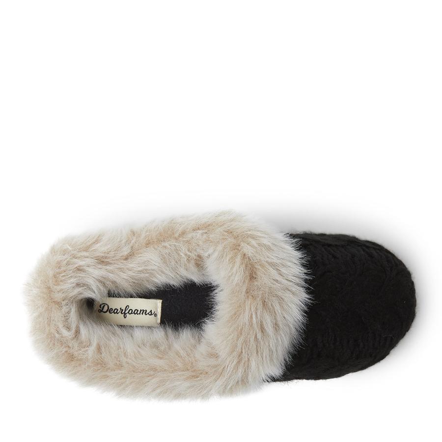 【並行輸入品】Dearfoams Claire , , M Dearfoams Women's Claire Chunky Knit Clogの画像