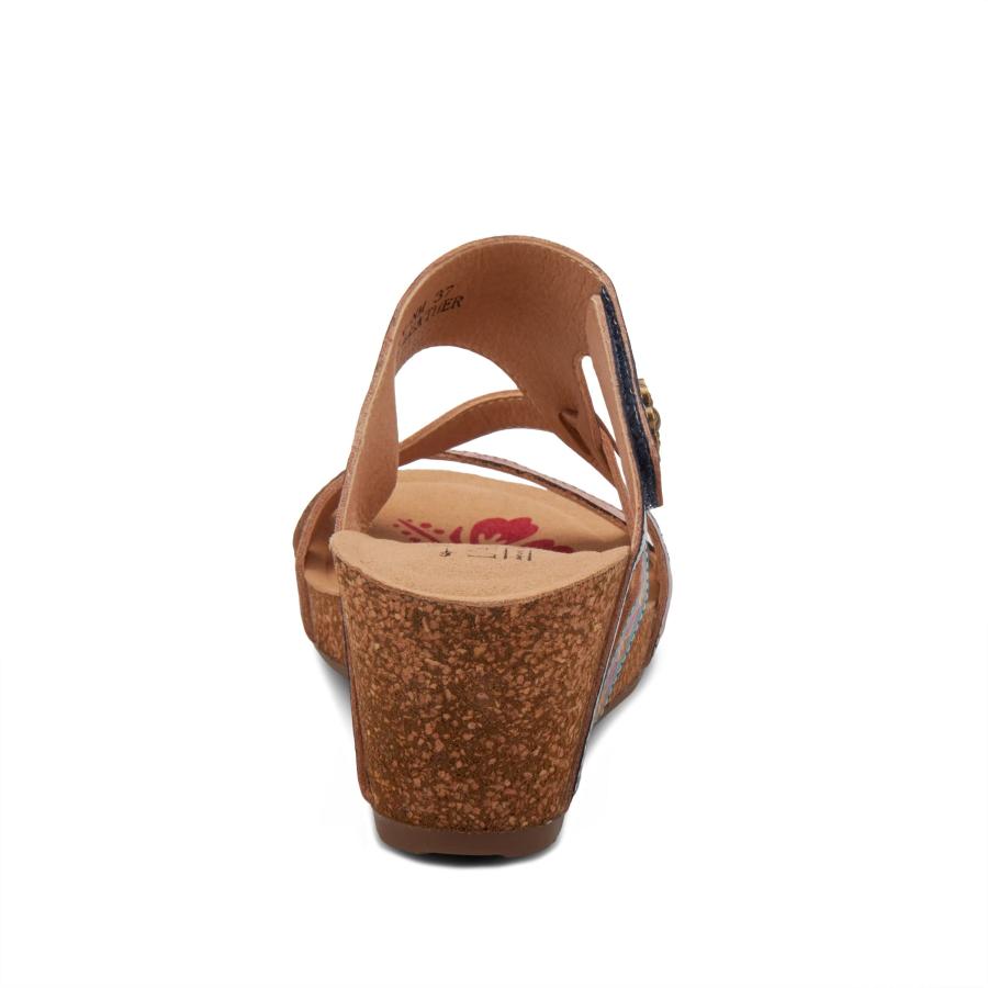 【並行輸入品】L'ARTISTE SWAN SANDALS, ネイビーマルチ, 10.5 11 L’Artiste by Spring Step_9