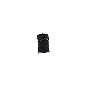 【並行輸入品】Milwaukee Leather DM1360 Men's Black Denim Motorcycle Biker Ride_2