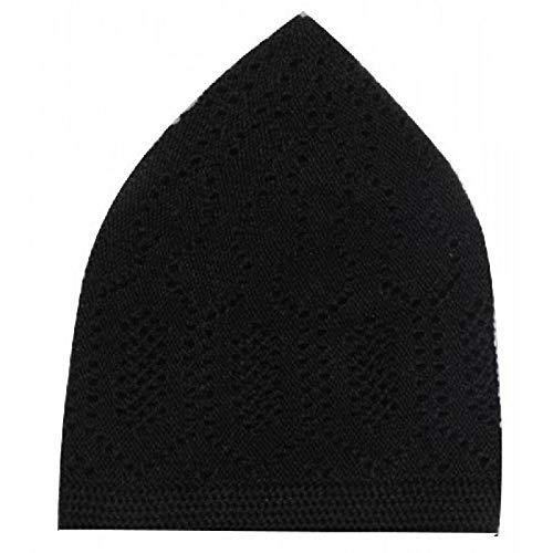 【並行輸入品】Craftsman Black Eid Koofi Kufi Cap Mens Muslim Designer Stretcha_3