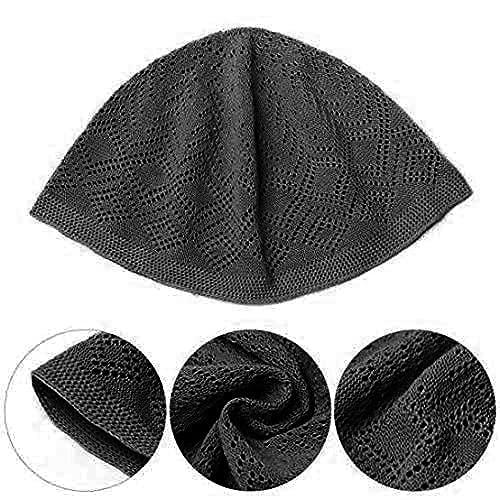 【並行輸入品】Craftsman Black Eid Koofi Kufi Cap Mens Muslim Designer Stretcha_7