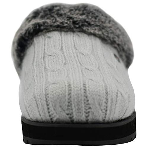 【並行輸入品】Skechers レディース Keepsakes アイスエンジェルミュール， ブラック/チャーコール， 7.5 Wide Skec_4