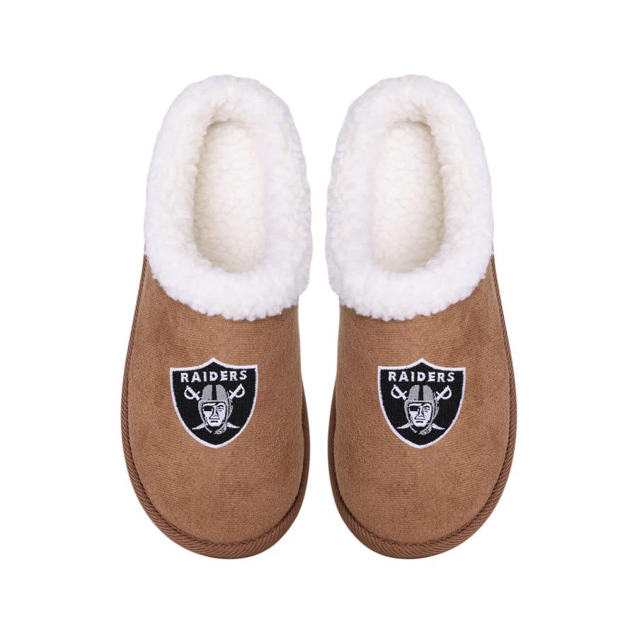 【並行輸入品】Las Vegas Raiders クローズドバック スエードスリッパ   レディース S FOCO Las Vegas Raid_9