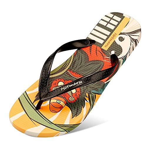 Maru　904545サマーセール品 並行輸入品】Hotmarzz Men's Flip Flops Lucky Prints Summer Sandals