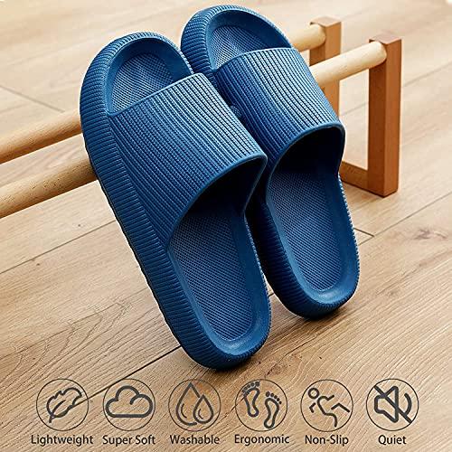 【並行輸入品】LELEBEAR Cloud Slides for Women and Men, Cloud Cushion Slides, Sの画像
