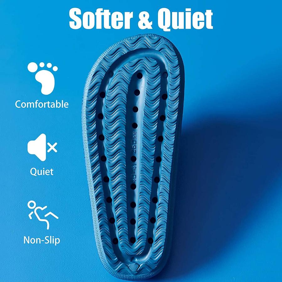 【並行輸入品】LELEBEAR Cloud Slides for Women and Men, Cloud Cushion Slides, Sの画像
