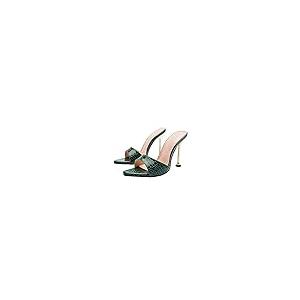 【並行輸入品】Meefit Women High Heel Slides Stiletto Mules Open Toe Slippers(gの画像