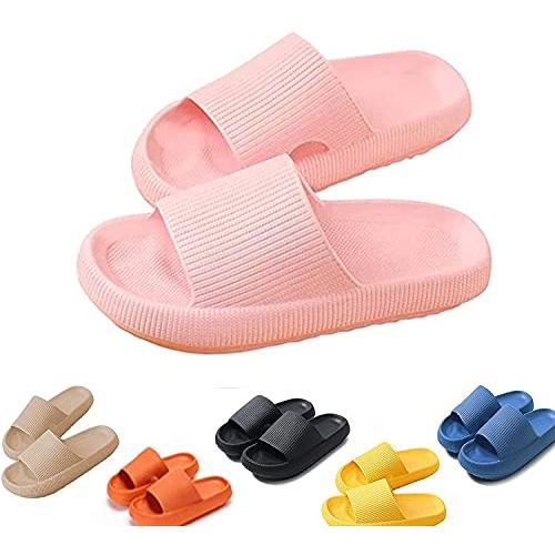 【並行輸入品】LELEBEAR Ultra Soft Slippers Cloud Shoes (Pink, numeric_6)の画像