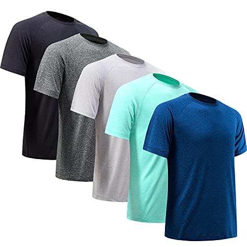 並行輸入品】BVNSOZ Men's Workout Shirts Moisture Wicking Athletic