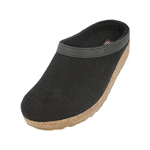 【並行輸入品】HAFLINGER GZL クロッグ, ブラック, 17 Women/15 Men HAFLINGER GZL Clog   Bl_1
