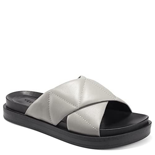 【並行輸入品】Aerosoles レディース Linney スライドサンダル， グレーレザー， 10 Aerosoles Women's LIN_1