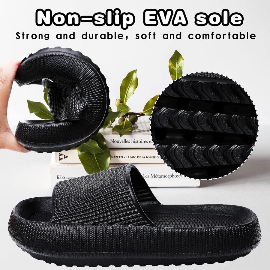 【並行輸入品】ACOSAP Slippers for Women and Men Quick Drying Non Slip EVA Open_3