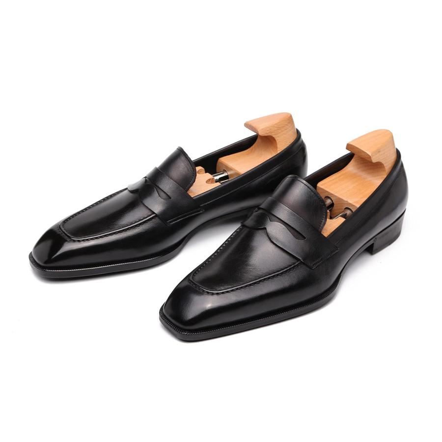 【並行輸入品】Rui Landed Men's Penney Loafer Advanced Custom Formal Shoes Squaの画像