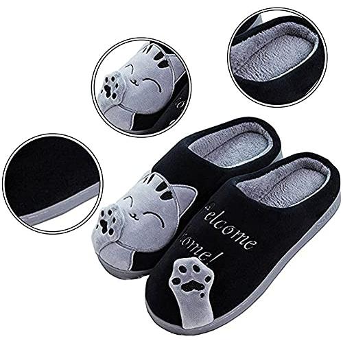 【並行輸入品】HengQiu Cute cat slippers Cartoon animal slippers Women slippersの画像