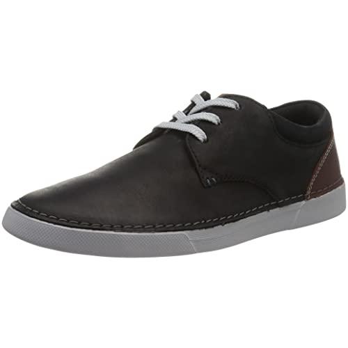 【新品未使用】Clarks レースアップ スニーカー レザー 黒 25.0 Amazon.co.jp: [クラークス] 本革 スニーカー レザーシューズ