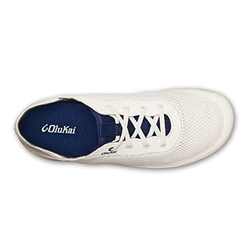 【並行輸入品】[FUFSAWS] OLUKAI Moku Pae Men's Boat Shoes, No Tie Laces & Stretcの画像