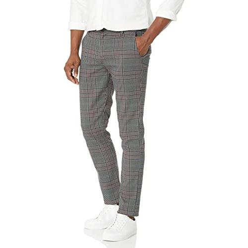 【並行輸入品】PAIGE Men's Stafford Transcend Knit Slim Fit Trouser Pant, RED Sの画像