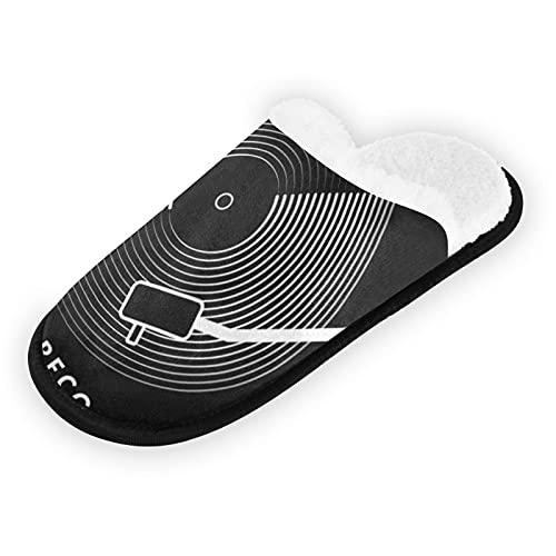 【並行輸入品】Poeticcity Black White Vinyl Record CD Player for Music on Darkの画像
