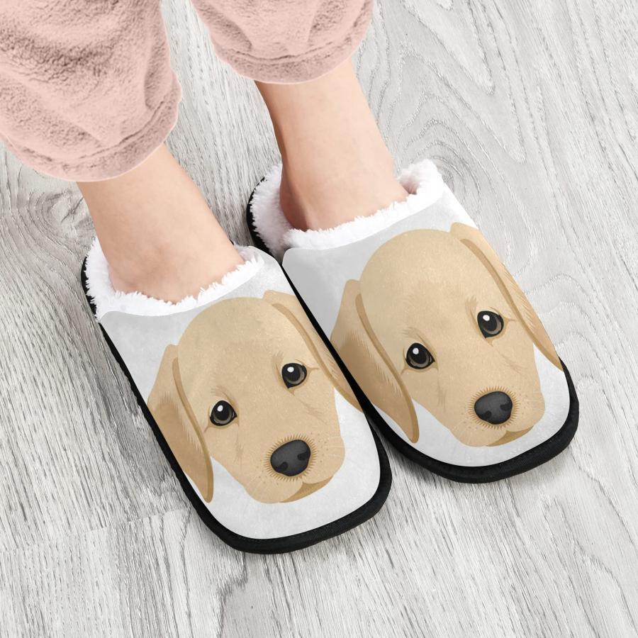 【並行輸入品】Dussdil Labrador Retriever Puppy Womens Mens Slippers Dog Home Sの画像