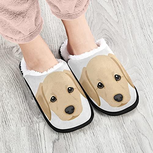 【並行輸入品】Dussdil Labrador Retriever Puppy Womens Mens Slippers Dog Home Sの画像