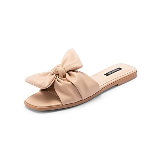 【並行輸入品】MTFBQ Sandals for Women Knot Bow, Women's Summer Slippers Womenの画像