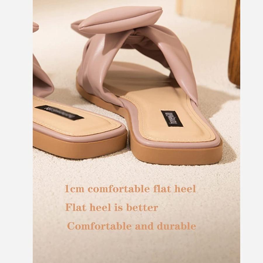 【並行輸入品】MTFBQ Sandals for Women Knot Bow, Women's Summer Slippers Womenの画像