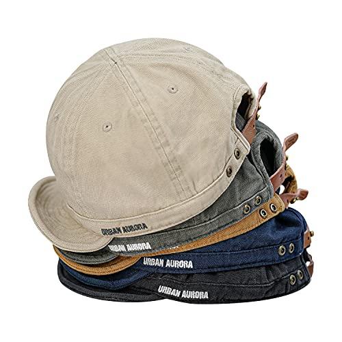 【並行輸入品】[Croogo] アンパイアキャップ メンズ つばの短い 柔らかい 通気 無地 シンプル コットン ショートブリムキャップ ランニ_7