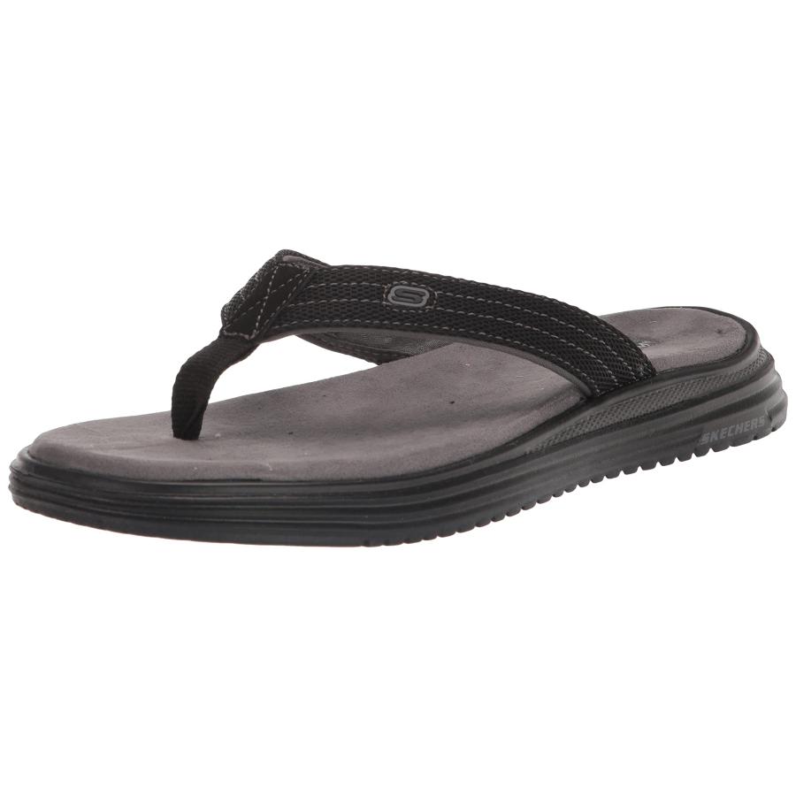 【並行輸入品】Skechers USA メンズ 3ストラップ オープントゥ サンダル, グレー。, 7 Skechers USA Men's Mの画像