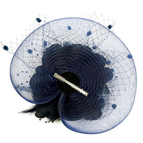 黒のファシネーターハット エレガントなティーパーティー 結婚式 特別な機会の帽子 - Etsy 日本 ラージフラワーファシネーター レディース ダービーハット ウェディング プロム ローズ ファシネーターハット ティーパーティー ヘッ