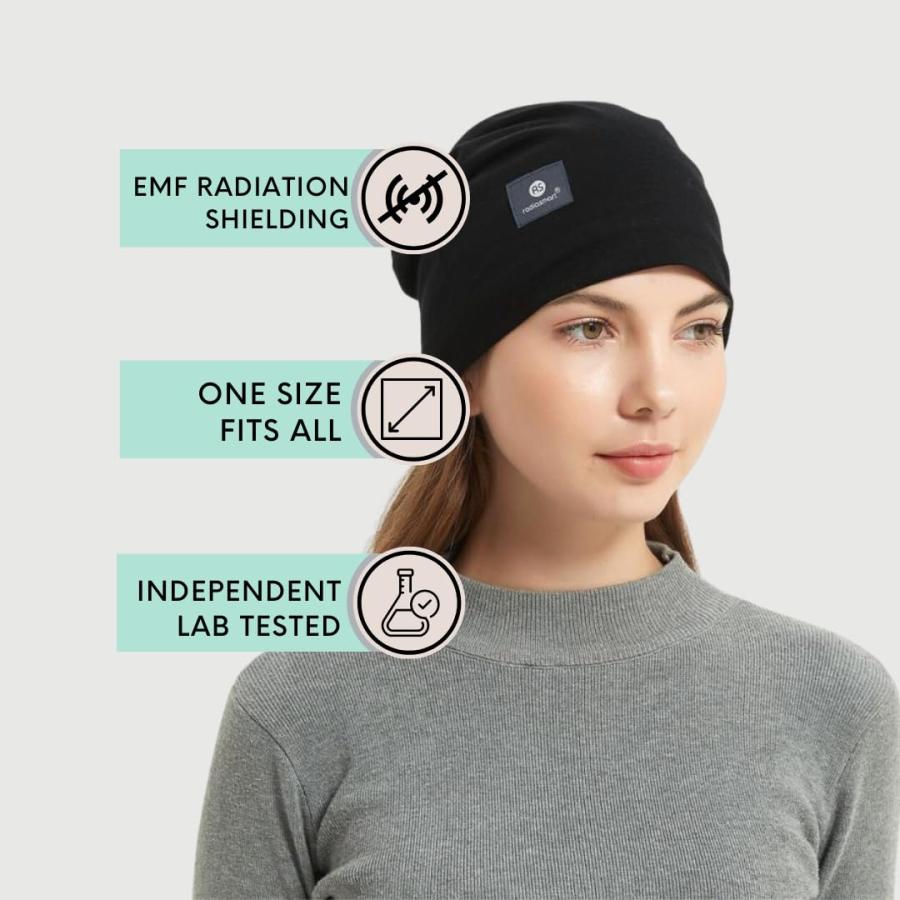 並行輸入品】Radia Smart EMF Protection Slouch Beanie, 5G 