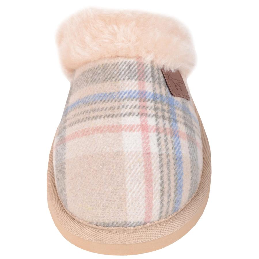 【並行輸入品】ABSOLUTE FOOTWEAR Womens Slip On Open Back Traditional Tartan Ch_3