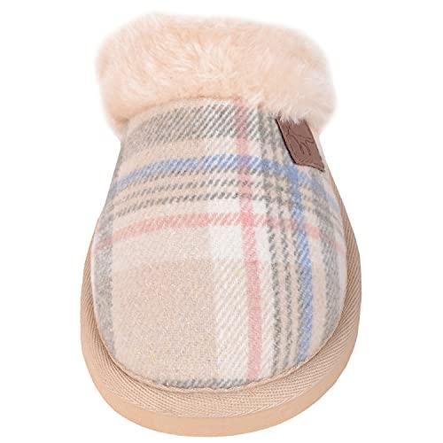 【並行輸入品】ABSOLUTE FOOTWEAR Womens Slip On Open Back Traditional Tartan Ch_4
