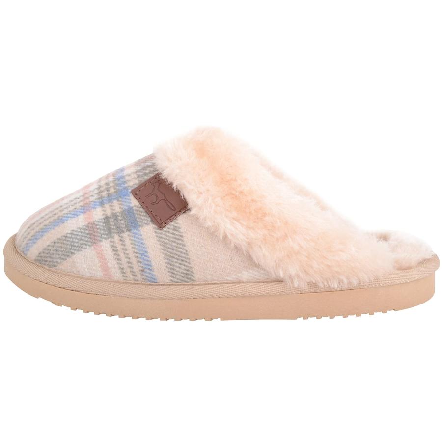 【並行輸入品】ABSOLUTE FOOTWEAR Womens Slip On Open Back Traditional Tartan Ch_9