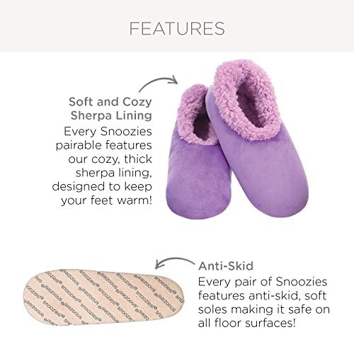 【並行輸入品】Snoozies Womens Slipper Socks Off The Grid Plush Womens Slippe_4