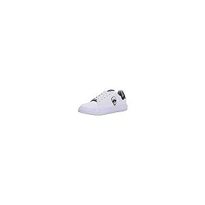 【並行輸入品】Karl Lagerfeld Paris メンズ エブリデイ エッセンシャル レザースニーカー、ホワイト、10, ホワイト, 10の画像