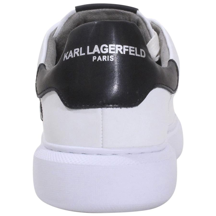 【並行輸入品】Karl Lagerfeld Paris メンズ エブリデイ エッセンシャル レザースニーカー、ホワイト、10, ホワイト, 10の画像