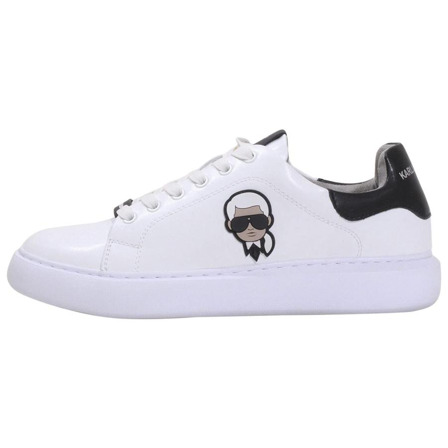 【並行輸入品】Karl Lagerfeld Paris メンズ エブリデイ エッセンシャル レザースニーカー、ホワイト、13, ホワイト, 13の画像