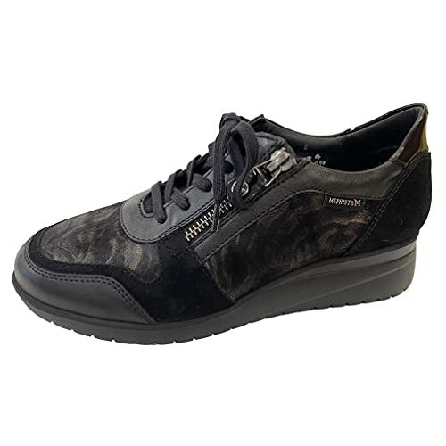 【並行輸入品】Mephisto Womens Iasmina Leather Black Trainers 9.5 USの画像