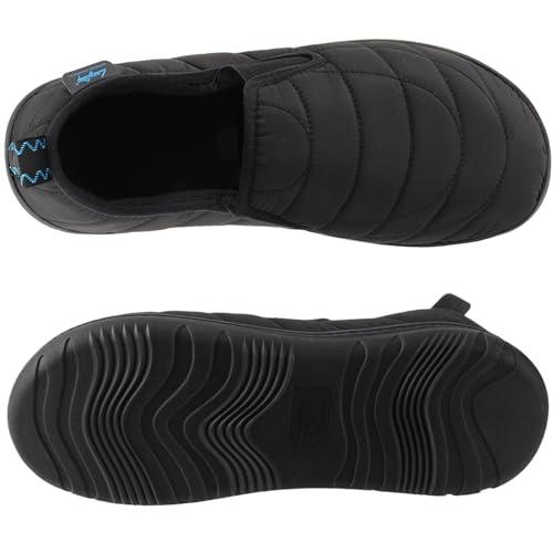 【並行輸入品】LazyStep メンズ 耐水性スリッパ 快適な低反発素材 スリップオン 屋内 屋外 ハウスシューズ, ブラック, 11 12 L_7
