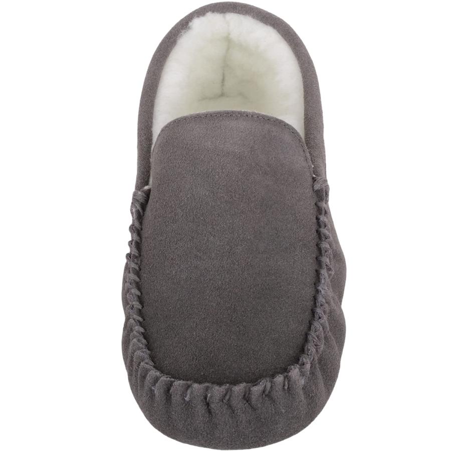 【並行輸入品】SNUGRUGS Mens Ronnie Suede Moccasin Slippers with Wool Inner and_3