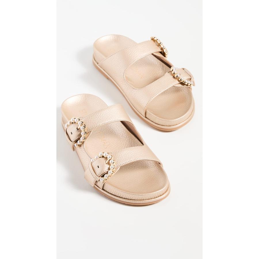 【並行輸入品】Stuart Weitzman レディース パイパー スライドサンダル, プラチノ, 9.5 Stuart Weitzman Woの画像