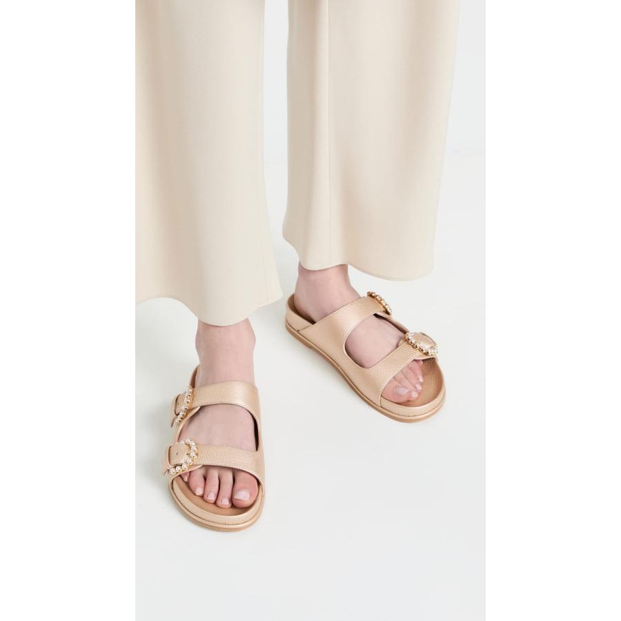 【並行輸入品】Stuart Weitzman レディース パイパー スライドサンダル, プラチノ, 9.5 Stuart Weitzman Woの画像